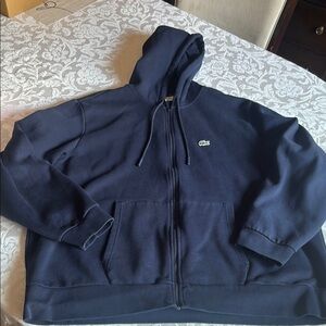 Lacoste Dark Blue Zip-Up Hoodie